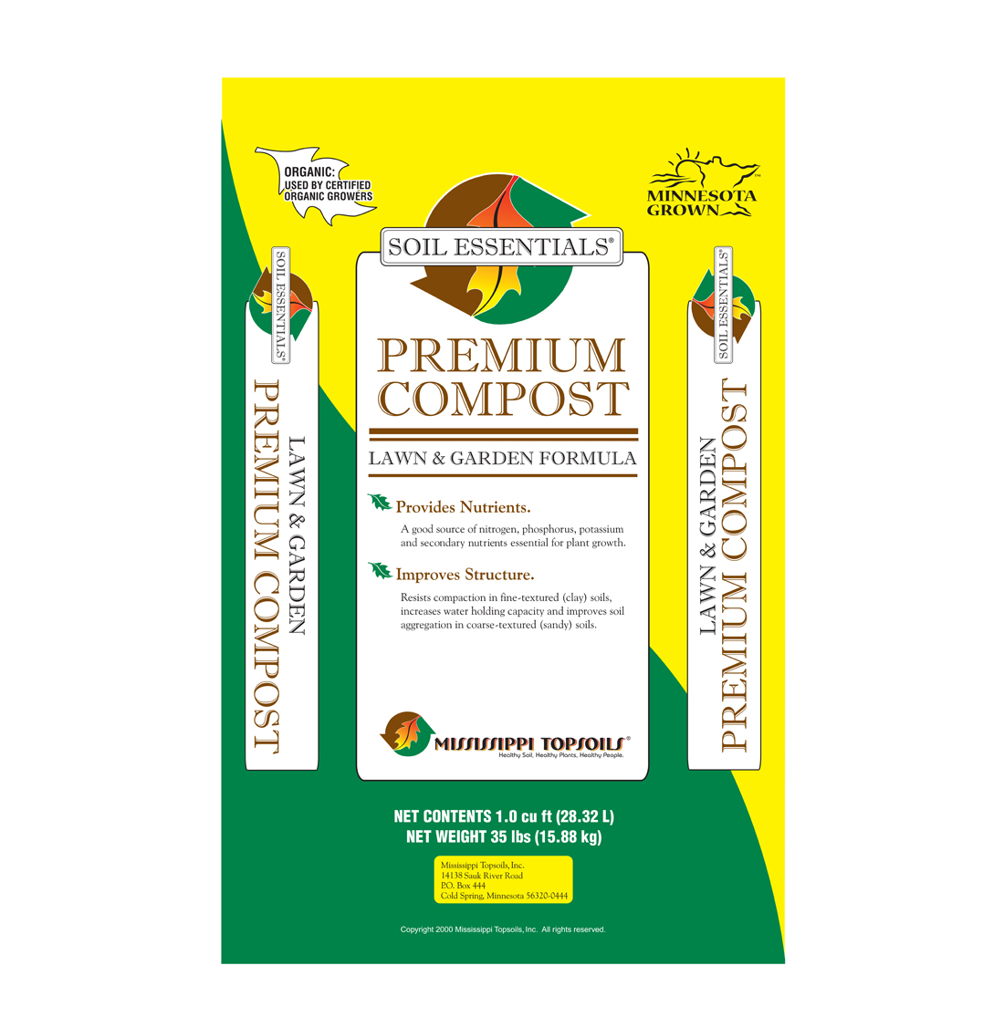 Soil Essentials Premium Compost 1 cu. ft. Bag - Peat Moss / Compost